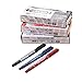 Felt Tip Pens - Dual tips 1.0mm&0.5mm fine medium 10pcs/color pen marker multifunctional pigment liner ink pen fiber tipped sketch drawing archival sign pens (10pcs black+10pcs blue +10pcs red)