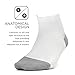 Feetures Plantar Fasciitis Relief Sock with Arch Support Compression for Foot Pain, for Men and Women, Easy to Use Convenient Relief - Ultra Light - Quarter - White - Medium