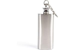 2oz Mini Wine Bottle Stainless Steel Liquor Hip Flask with Screw Cap Portable Silver Creative and Exquisite Workmanship Usefu