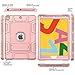 Azzsy Case for iPad 9th Generation/iPad 8th Generation/iPad 7th Generation (10.2 Inch, 2021/2020/2019 Model), Slim Heavy Duty Shockproof Rugged Protective Case for iPad 10.2 inch (Rose Gold)