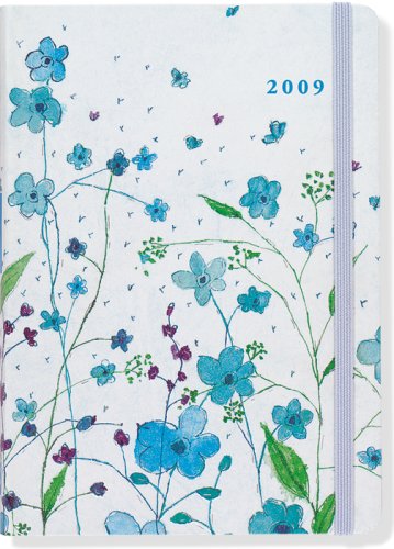 Blue Flowers 2009 (2009 Compact Engagement Calendars) (Small Format Engagement Calendars)