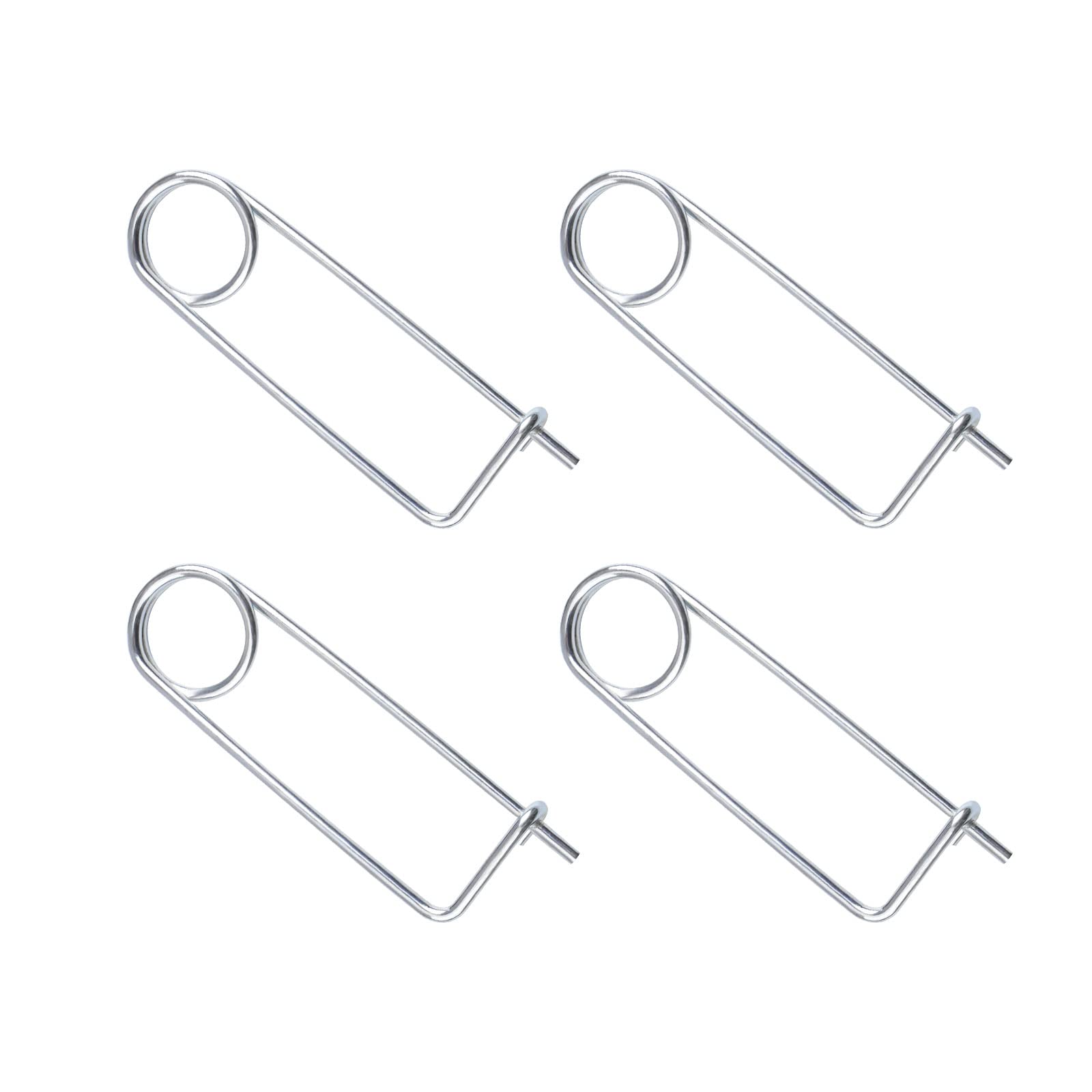 INCREWAY 4pcs Shaft Locking Pin, M2*75 Wire Lock Pin Safety Coupler Pin, Steel Brooch Shape Cotter Safety Pins