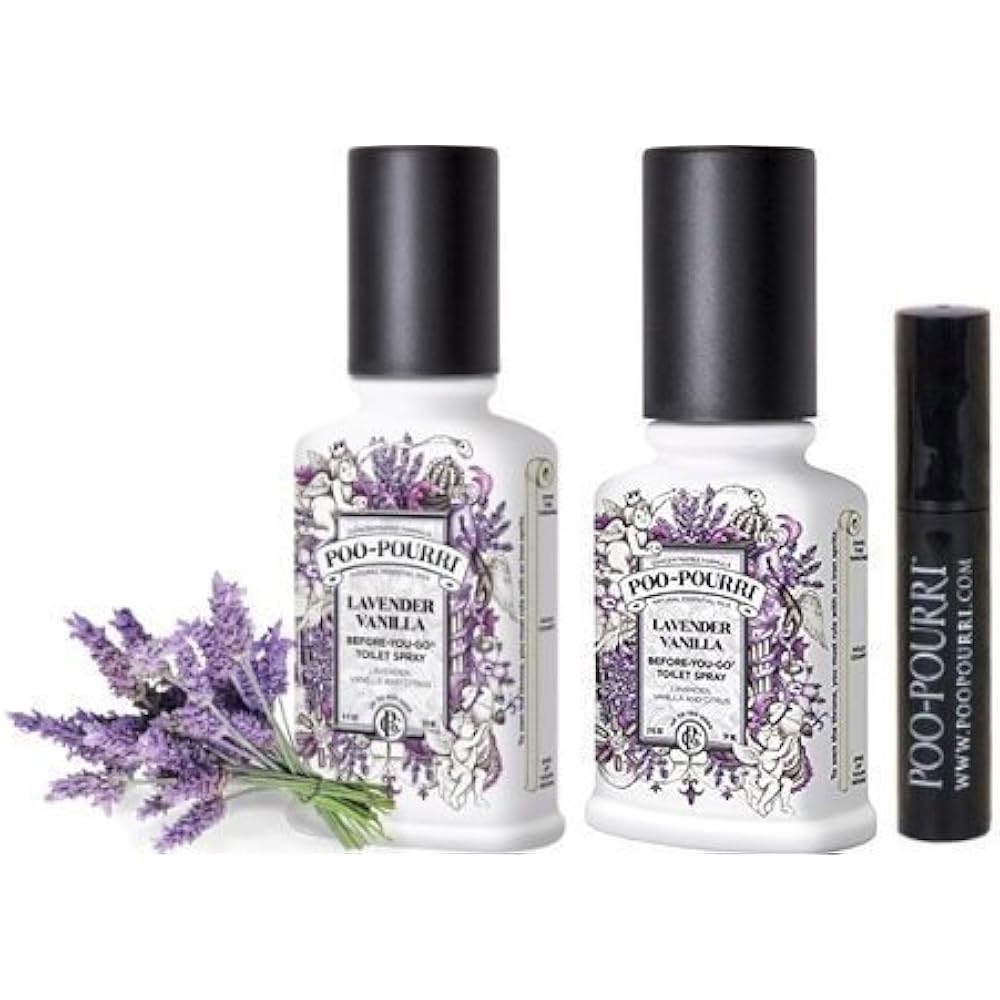 PooPourri Fragrant Room Sprays Bathroom Deodorizer Set Lavender