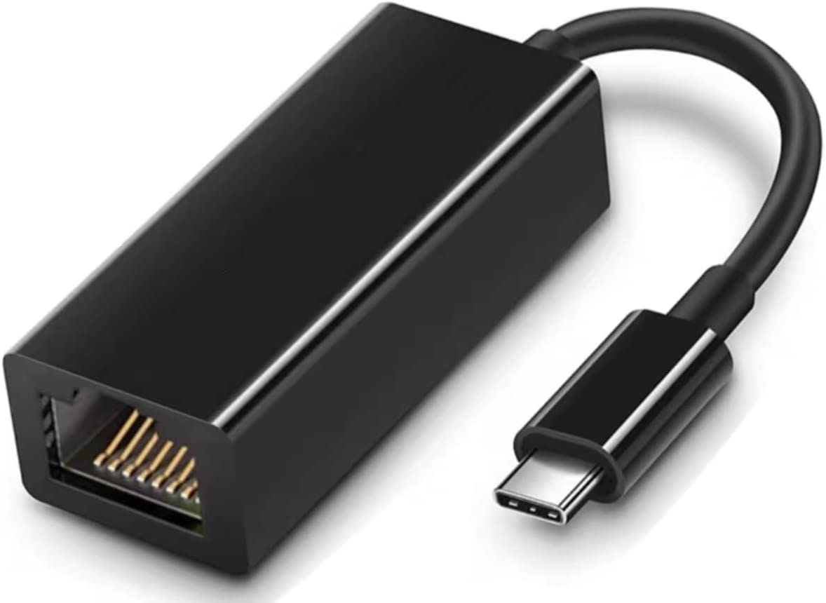 USB C to Ethernet Adapter, Type C to RJ45 Network LAN Wired Ethernet Adapter Converter Cable for MacBook Pro/Air, iPad Pro/Air, Dell XPS, Galaxy S20