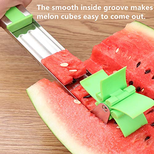 image for YOMERTO Original Watermelon Slicer Stainless Steel Watermelon Windmill