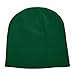 DALIX Solid Color Beanie Cap 8 inch Winter Hat Warm Snowboard Ski Hat Dark Green