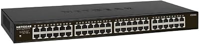 NETGEAR GS348 48-Port Gigabit Ethernet Switch Desktop Wall Mount Silent