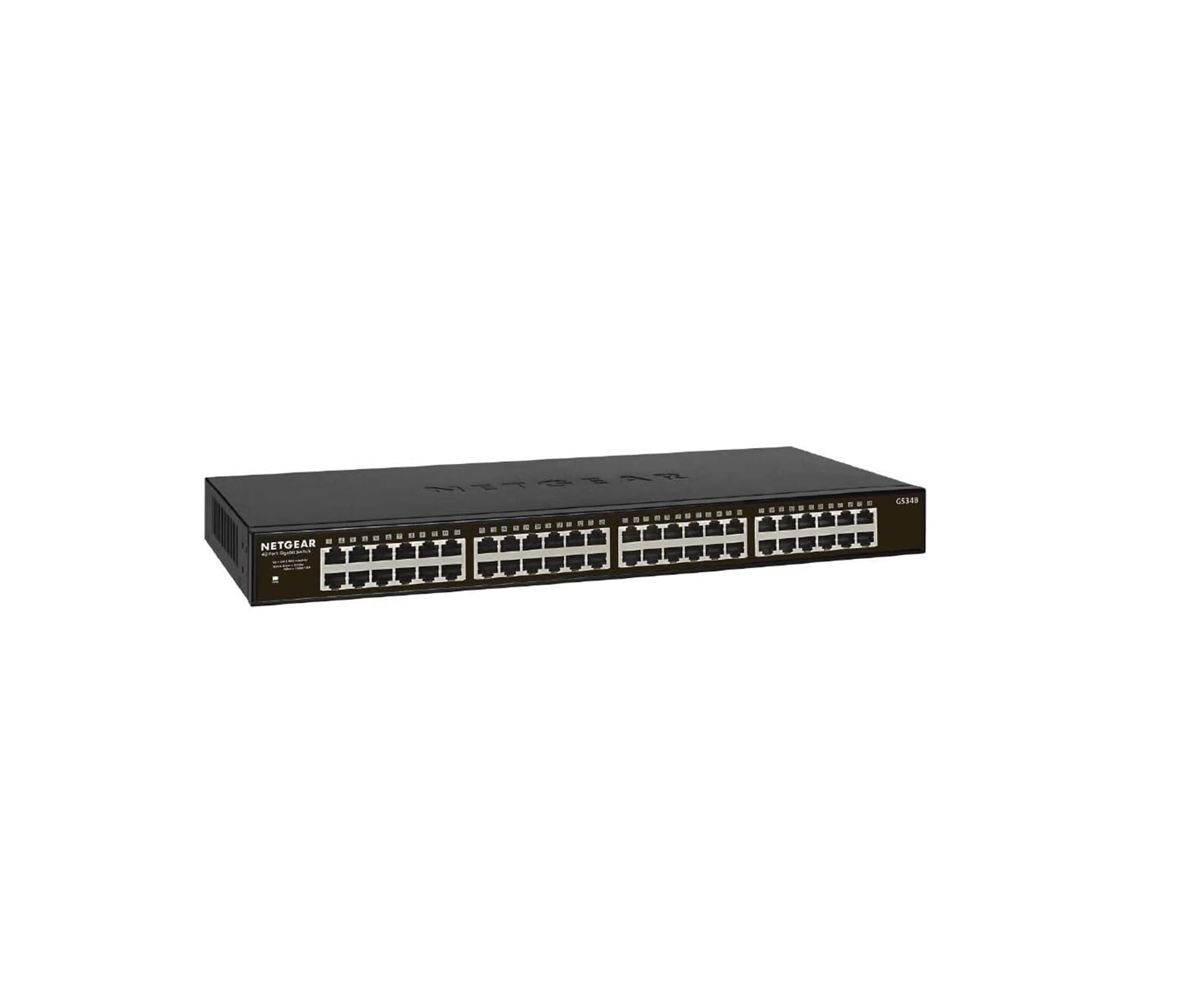 NETGEAR 48 Port Gigabit Network Switch GS348 - Ethernet Splitter - Ethernet Switch - Ethernet Hub - Plug-and-Play - Silent Operation - Desktop or Wall Mount