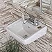 Small Wall Mount Bathroom Sink 12.4