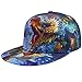 Samtree Unisex Snapback Hats,Adjustable Printed Hip Hop Flat Bill Baseball Cap (07-Dragon)