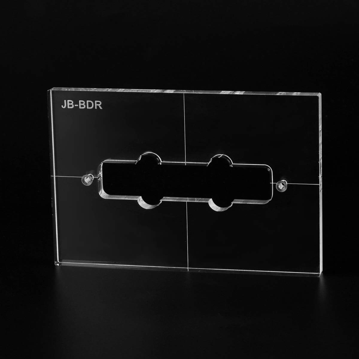 Musiclily Pro CNC Accurate Acrylic Pickup Routing Template for Standard Jazz Bass Bridge Pickup