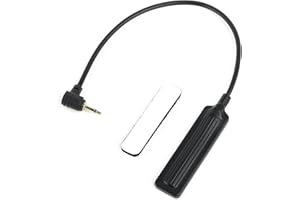 NECARL 2.5mm / 3.5mm / LA23 Plug Switch, Remote Pressure Switch for Tactical NGAL PEQ DBAL M3X Laser Sight, with Pressure Switch Mount Pad Panel, Fit for 20mm Picatinny Rail