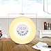 Wake-up Light, Sunrise Sunset Simulation Alarm Clock Night Emotion Touch Control Light, 6 Colors Atmosphere Lamp, 10 Brightness Bedside Lamp with 6 Natural Sounds , FM Radio and USB Charger