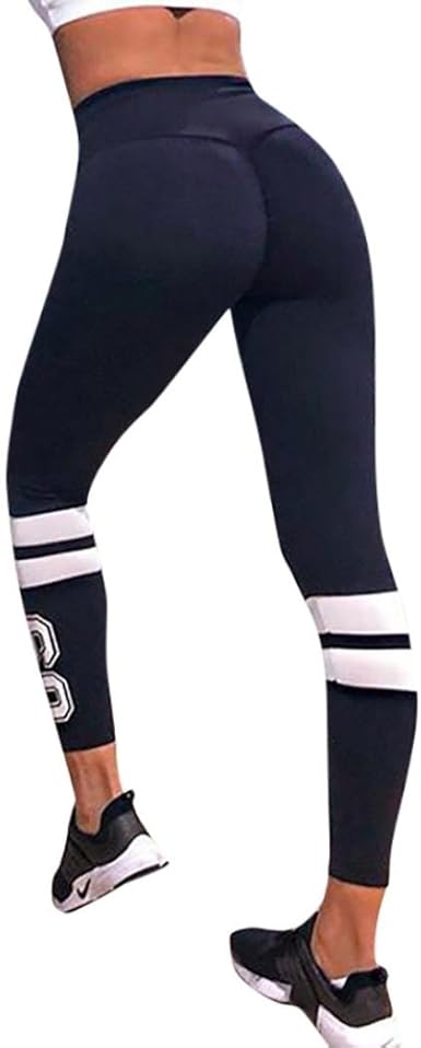 striped athletic leggings