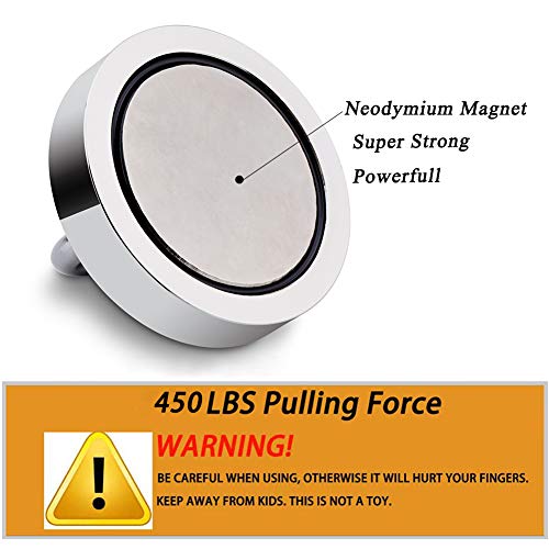 image for EVISWIY Fishing Magnets Kit Dia. 67mm 2.63