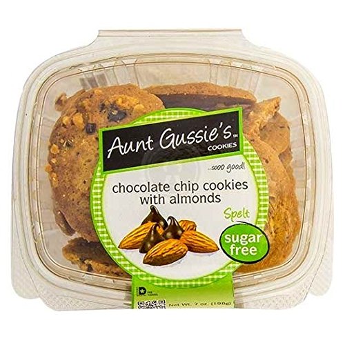Aunt Gussies Spelt Chocolate Chip Cookies with Almonds - 7 oz