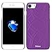 iPhone 7/iPhone 8 Mirror Wallet Case for Women -Bidear (TM) Enclosed Mirror Back Cover with 3 Bank Card Slot Protective Hard Cover Case for Apple iPhone 7/iPhone 8-4.7 Inch (Purple)