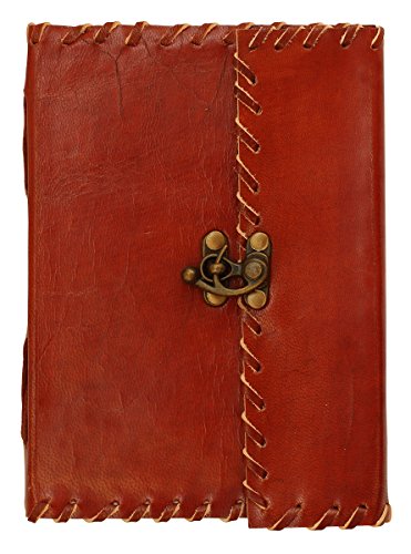 Akrit s vintage look brown writing genuine leather jour…