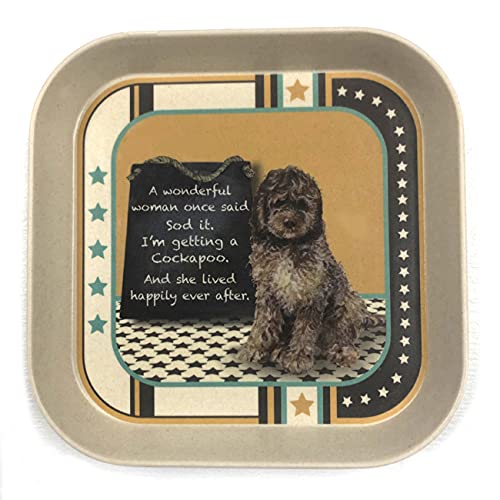 RSPCA Charity Bamboo Trinket Tray Getting A Cockapoo Little Dog Laughed Gift GSTK11