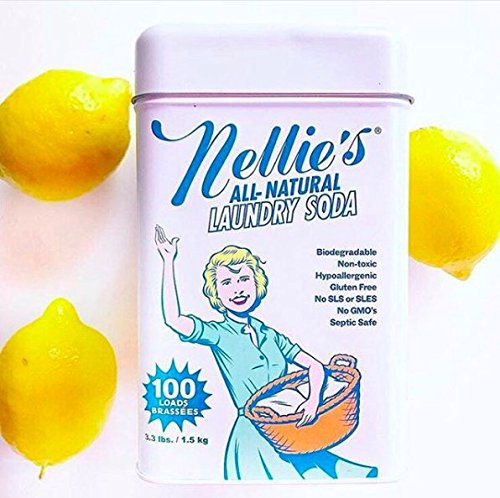 Nellie's All-Natural Laundry Soda 3.3 lbs and Oxygen Brightener 2 lbs - Thumbnail 3