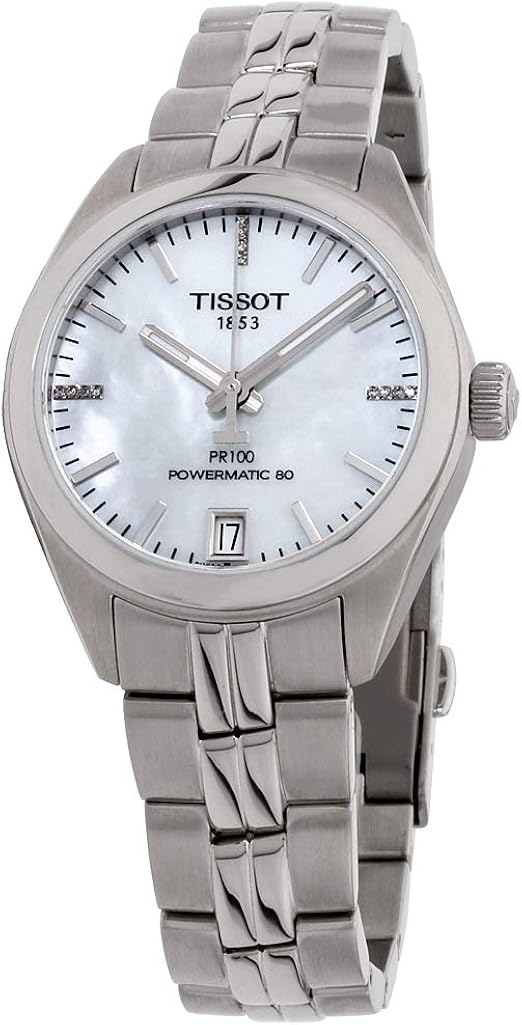 tissot pr100 mother of pearl