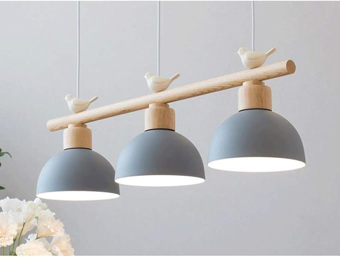 Dsrgwe Kronleuchter Harz Vogel Kronleuchter Massivholz E27 Lampe Sockel