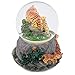 Yellow Tiger and Cub 100MM Music Water Globe Plays Tune Born Free