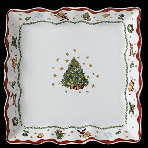 Prouna My Noel Christmas Holiday Collection Large Square Serving Platter