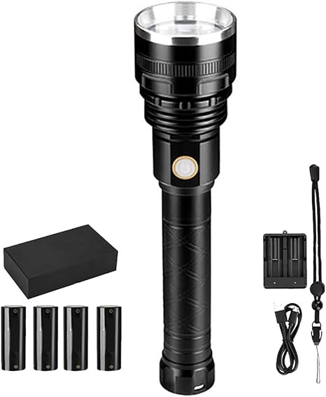 Amazon Co Jp Led 懐中電灯 P90 Led懐中電灯 000ルーメン Usb充電式防水 小型ハンディライト 強力 軍用 最強 超高輝度 明るい 電気の指示 防塵 フラッシュライト 合金製 停電 防災 地震 防犯対策 電池付き ホーム キッチン