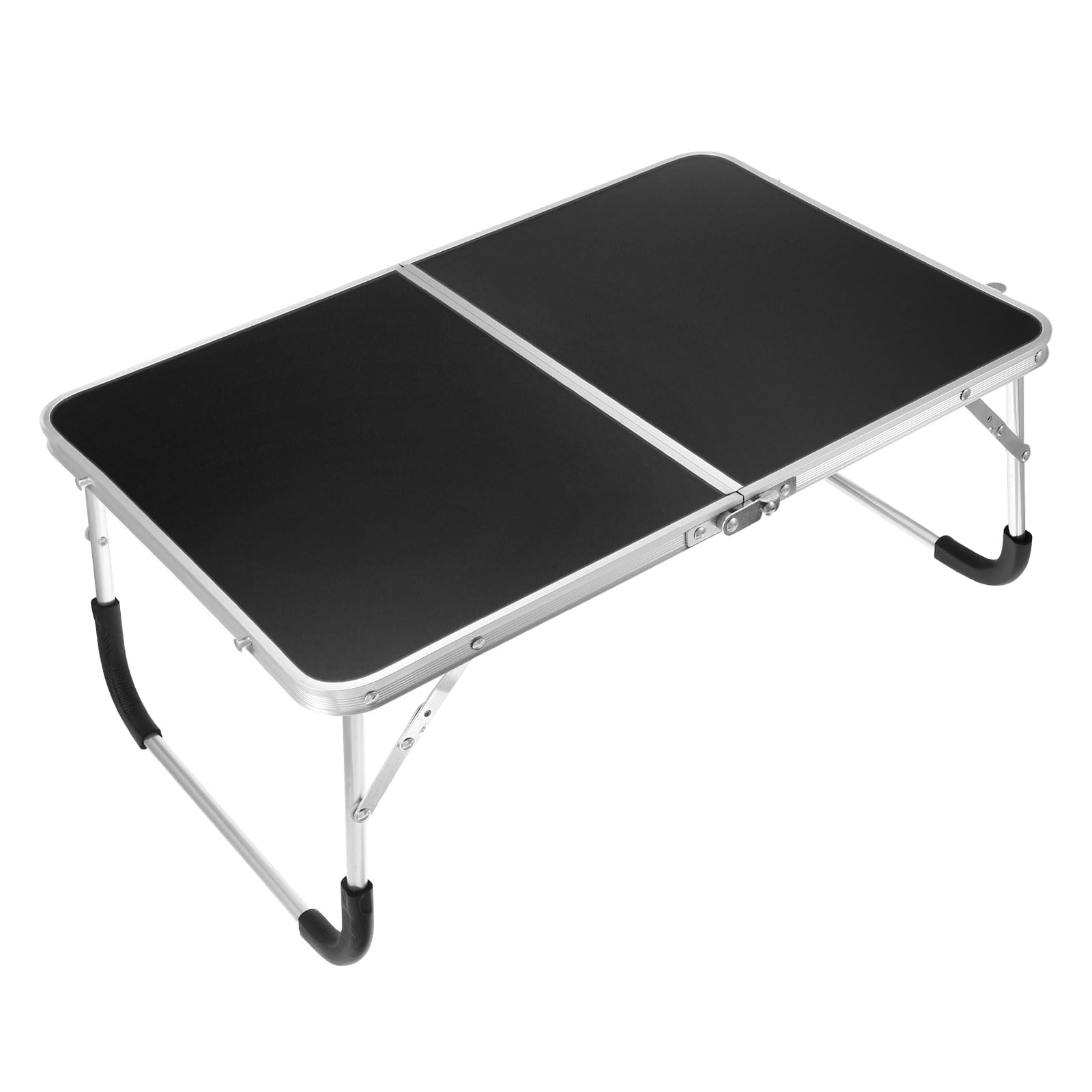 M METERXITY Foldable Laptop Table - Stand Foldable Table Portable Breakfast Tray, Apply to Hiking/Camping/Fishing (Black)