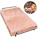 Majestic Pure Pink Himalayan Salt Block - with Stainless Steel Holder - 12in x 8in x 1.5in