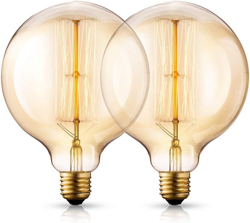 PPING Edison Screw Bulb Screw In Light Bulbs Dimmer Light Bulb Edison