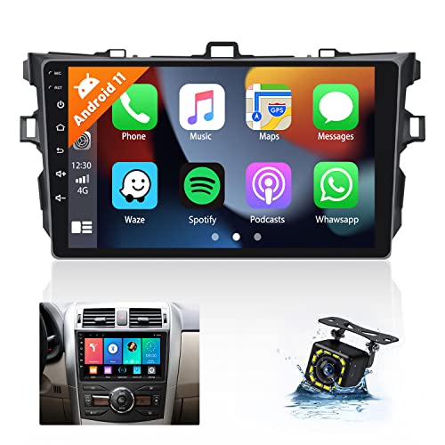 Radio for Toyota Corolla 20062012 Wireless Carplay Android Auto 9 Inch