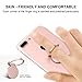 Finger Ring Stand 3 Pack, Ama Forest 360° Rotary Cell Phone Holder Finger Loop Grip Mount Universal Smartphone Kickstand for iPhone 6/6s Plus/ 7/7 Plus, Samsung Galaxy S8/S8,LG –Black Rose gold Silver