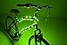 Brightz CosmicBrightz LED Bike Frame Rope Light, Green - 6.5-Foot String Rope - Battery-Powered with On/Off Switch - Ultra Bright Color Keeps Your Ride Fun and Safe for Kids, Teens, & Adults