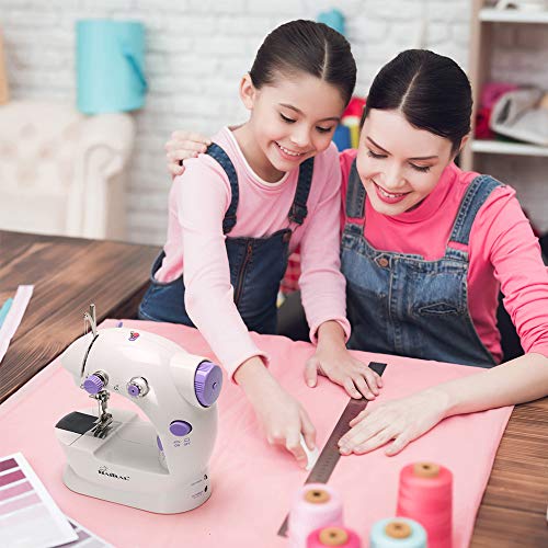 HAITRAL Mini Sewing Machine, Portable Sewing Machine Adjustable 2Speed