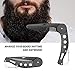 Stainless Steel Beard Comb Folding for Men,Taykoo Beard and Mustache Styling Comb Folding Pocket Mental Comb