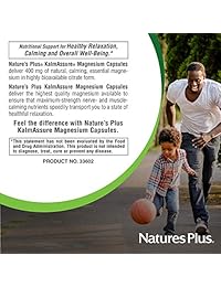 Nature 's Plus kalm-assure Citrato de magnesio 400 mg Magnesio – 90 Vcaps