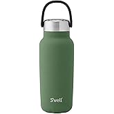 S'well Recycled Stainless Steel Explorer with Insulated Lid and Handle, 32oz, Green Jasper, Triple Layered Vacuum Insulated Containers Keeps Drinks Cold for 42 Hours and Hot for 10