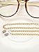 8 Pieces Eyeglass Chain Sunglasses Strap Glass Cord Lanyard for Eyeglasses, 4 Styles