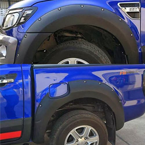 FIT Ford Ranger T6 Fender Flares Wheel Arch Arches 6 MATTE BLACK OFF