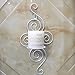 Wall Candle Sconces,Set of 2 Metal Rustic Wall Hanging Candle Holders Decor for Living Room Home Decorations,Weddings,Events-White