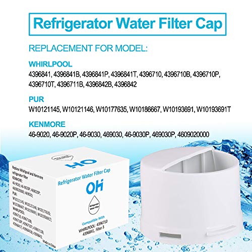 Refrigerator Water Filter Cap Aftermarket Replacement For Whirlpool