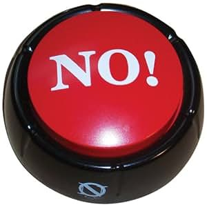 Amazon com: The Big Red NO Button Desktop Sound Toy Great for