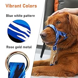 BARKLESS Head Collar for Dogs, No Pull Printed