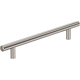 Amerock Bar Pulls 6-5/16 inch (160mm) Center-to-Center Satin Nickel Cabinet Pull, BP40520G10
