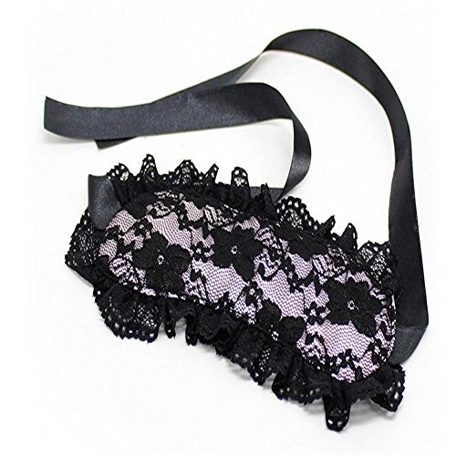Yeoubi Lace Blindfold and Handcuffs Set Fancy Costume Party Role Play (Pink1) - Thumbnail 2