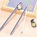 Errollina 14 Pack Funny Cute Kawaii Design Black Ink Gel Pen Ballpoint Set School Student Kids Gift Stationery Office Supplies 0.5mm (Black)
