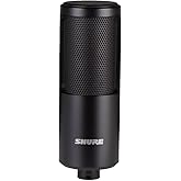 Shure SM4-K Studio Condenser Microphone – XLR Mic for Home Studio Recording, Vocals & Instruments with Mix-Ready Sound & All-Metal Construction, Black