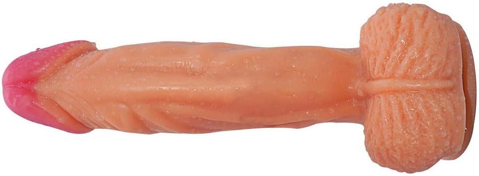 MXYLYLAT2 Flesh Huge Pants Packing Suction Toys Ergonomic Personal Size for Women Medical-Grade Beginner Realistic Male (size: 8.66 inches / 22 cm)